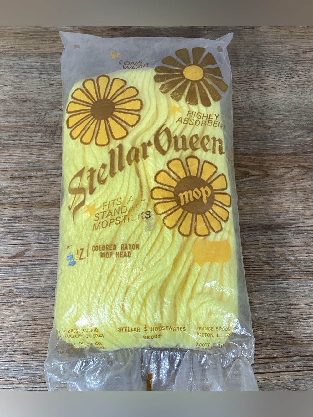 NOS Vintage Stellar Queen Rayon Mop Head